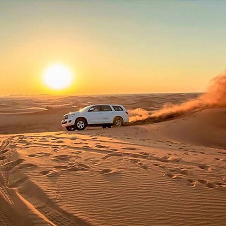 Sunset desert safari with Quad bike (private)